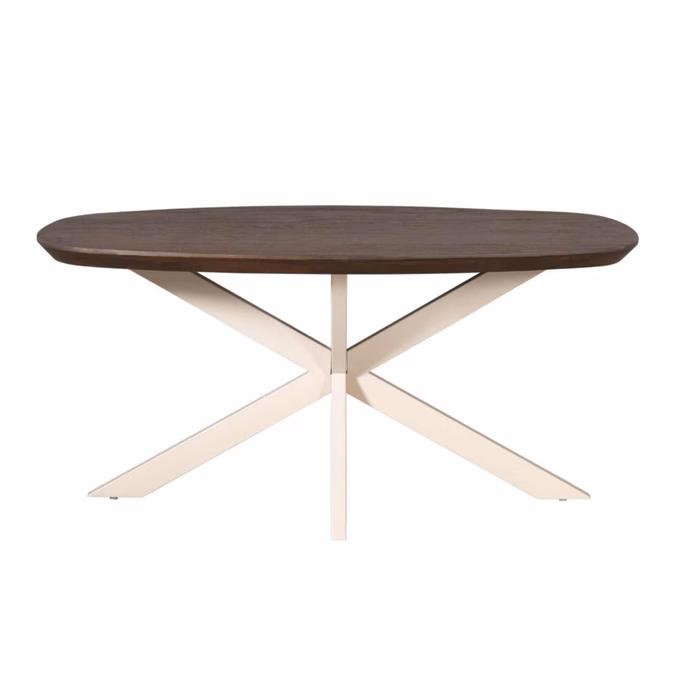 Eettafel Madison Brown | 160 cm | Deens Ovaal | Poot Sand