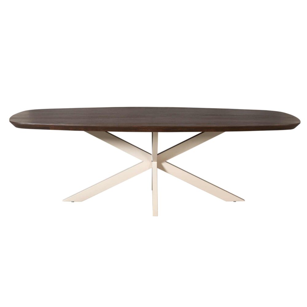 Eettafel Madison Brown | 240 cm | Deens Ovaal | Poot Sand
