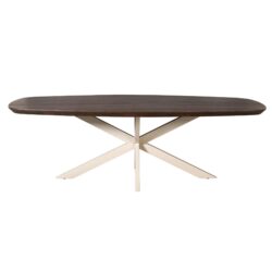Eettafel Madison Brown | 240 cm | Deens Ovaal | Poot Sand