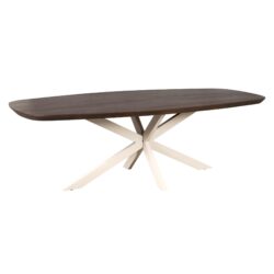 Eettafel Madison Brown | 240 cm | Deens Ovaal | Poot Sand