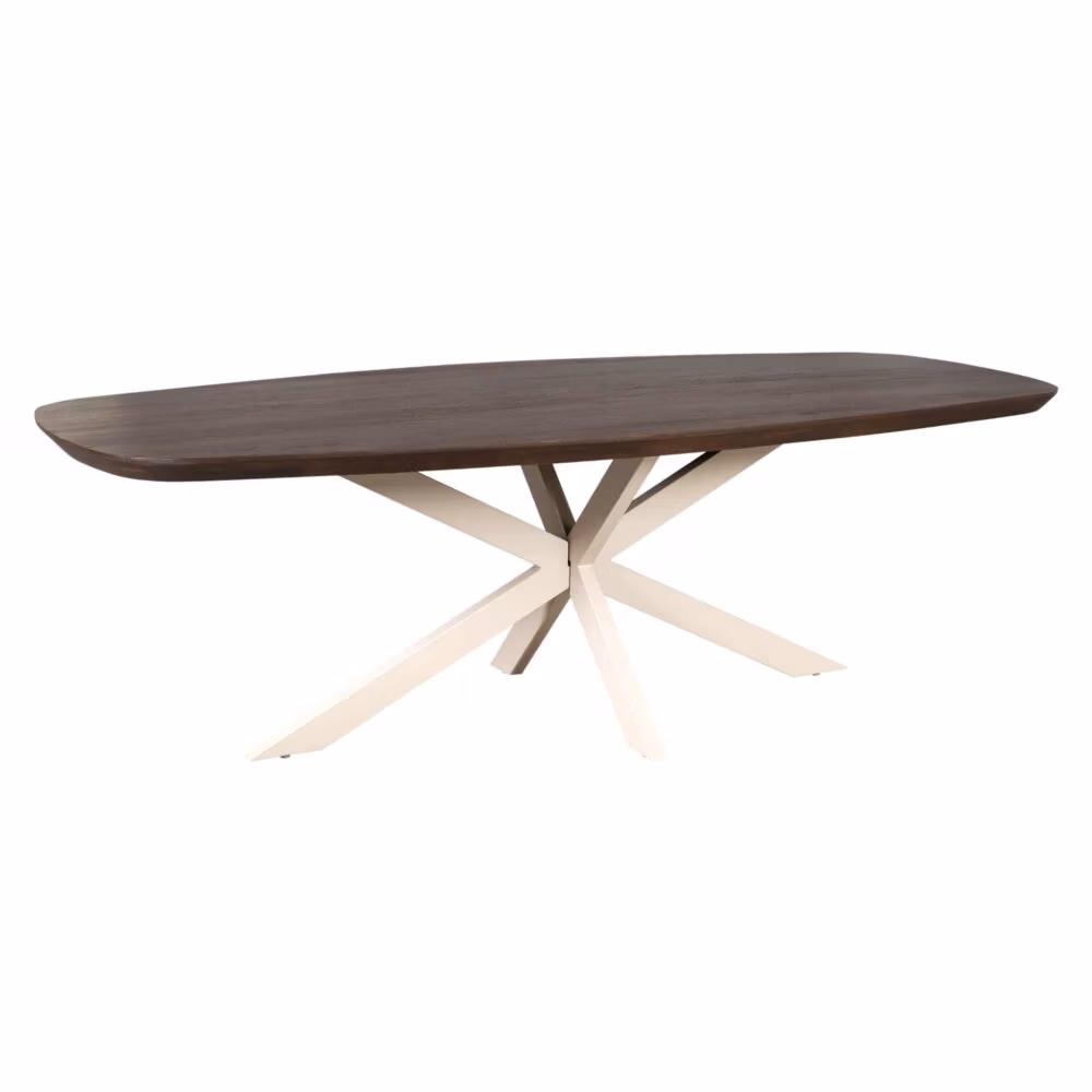 Eettafel Madison Brown | 200 cm | Deens Ovaal | Poot Sand