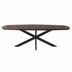 Eettafel Madison Brown | 280 cm | Deens Ovaal | Poot Black