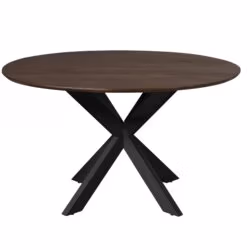 Eettafel Madison Brown | 150 cm | Poot Black
