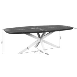 Eettafel Madison Naturel | 200 cm | Deens ovaal