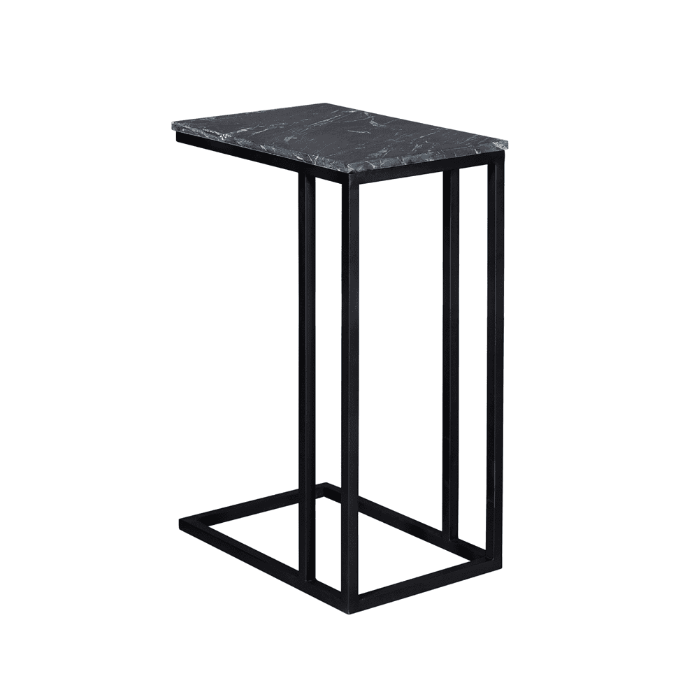 Lampen tafel met zwart marmeren blad en metalen frame, modern en stijlvol ontwerp voor woon- en eetkamer. Perfect voor een eigentijds interieur en functioneel gebruik.