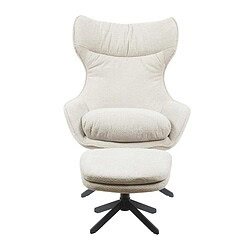 Lounge fauteuil met ottomaan, comfortabel design en moderne uitstraling, perfect voor woonkamer en thuiskantoor.