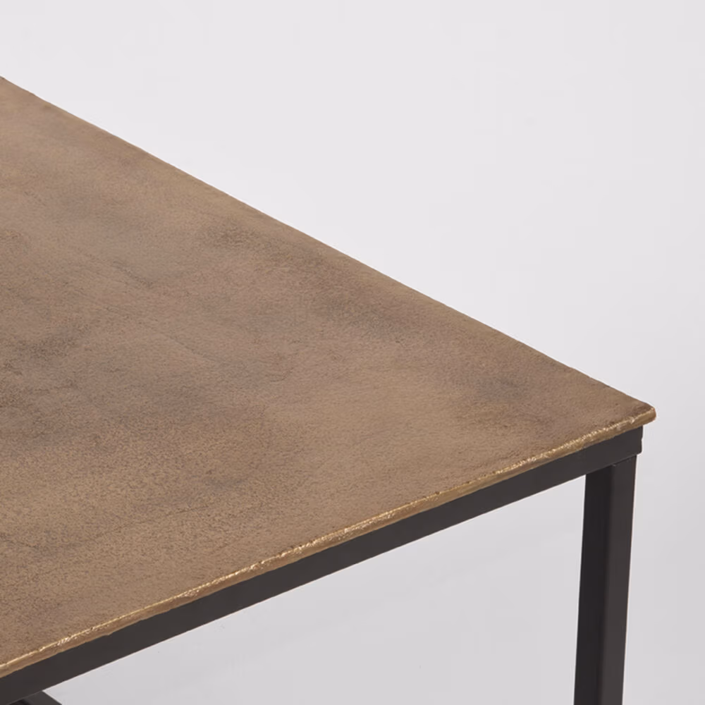 D-MAXX Salontafel Pride - Antiek goud - Metaal - 100 cm