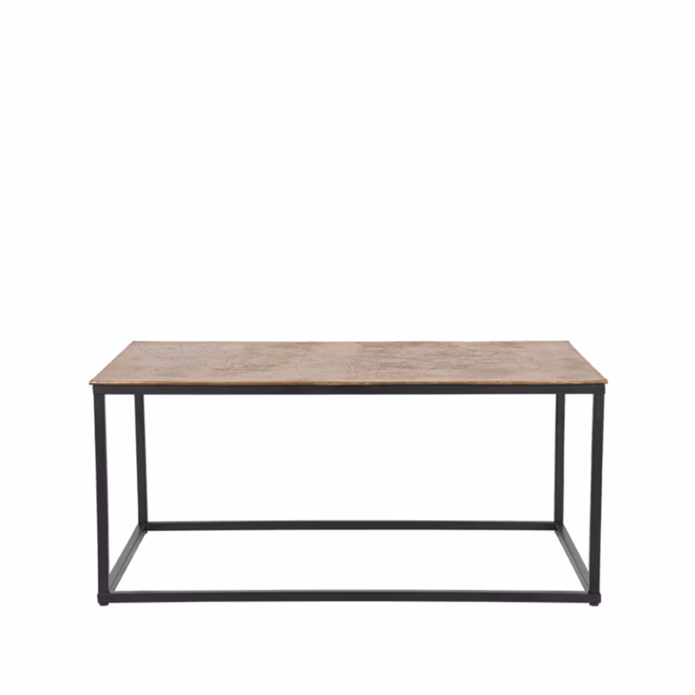 D-MAXX Salontafel Pride - Antiek goud - Metaal - 100 cm