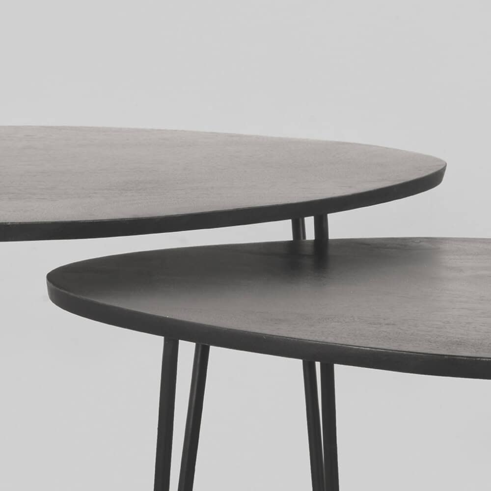 Elegante houten salontafels van Mokana Meubelen met modern design en hoogwaardige afwerking, perfect voor in de woonkamer.