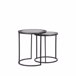 LABEL51 Salontafel Set Pair - Antiek ash - Metaal - 40 cm