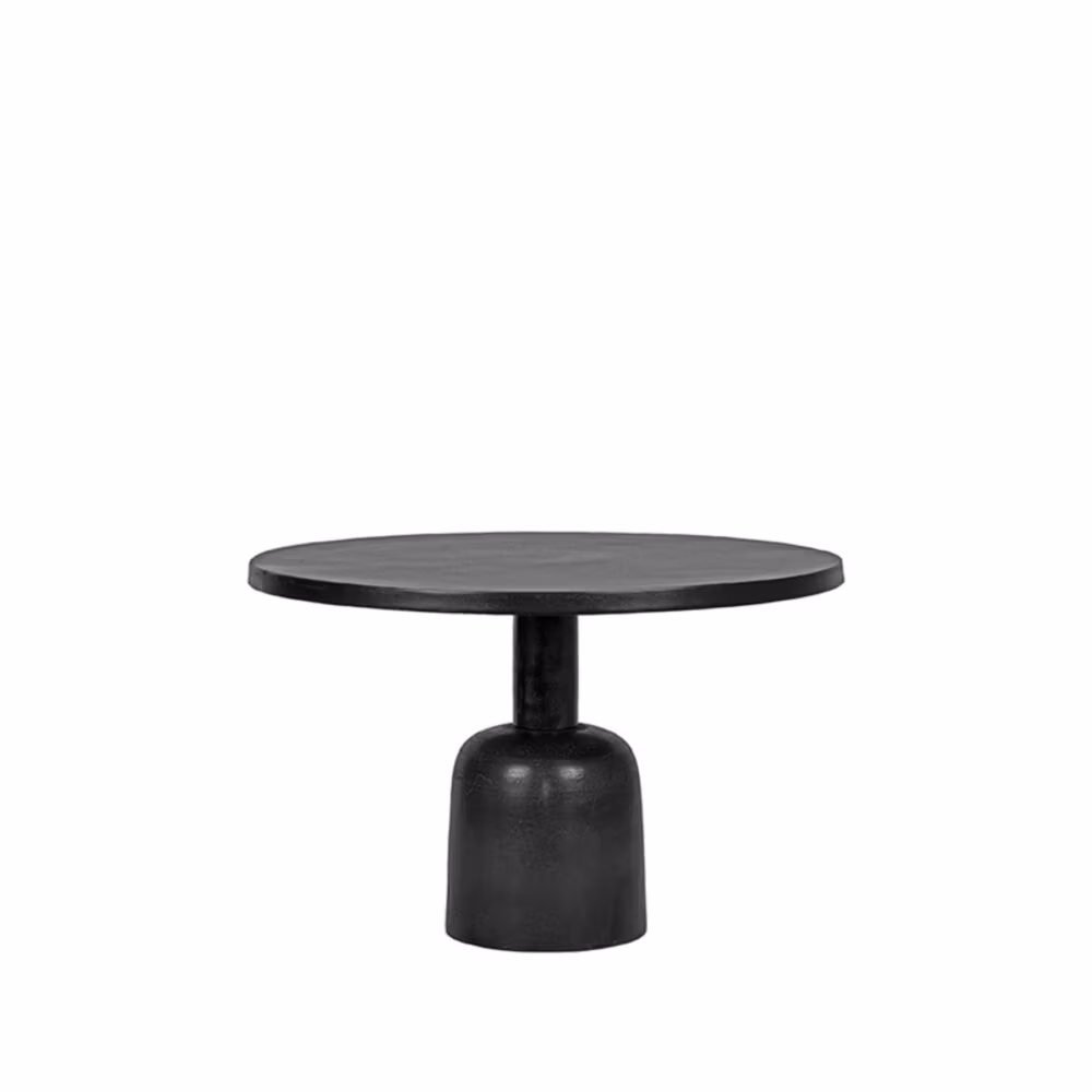 LABEL51 Salontafel Wink - Zwart - Metaal - 70 cm - Rond
