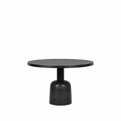 LABEL51 Salontafel Wink - Zwart - Metaal - 70 cm - Rond