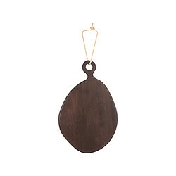 Houten snijplank met katoenen touw voor ophangen, handgemaakt en duurzame kwaliteit. Perfect voor de keuken, stijlvolle en functionele accessoire van Mokana Meubelen.