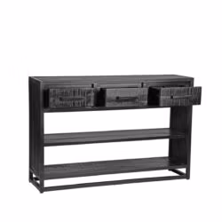 LABEL51 Sidetable Chili - Zwart - Mangohout - Sidetable