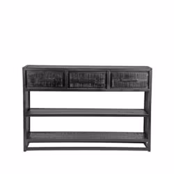 LABEL51 Sidetable Chili - Zwart - Mangohout - Sidetable