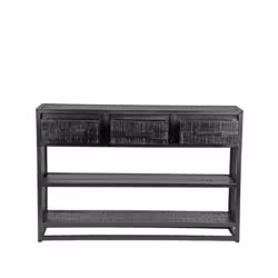 LABEL51 Sidetable Chili - Zwart - Mangohout - Sidetable