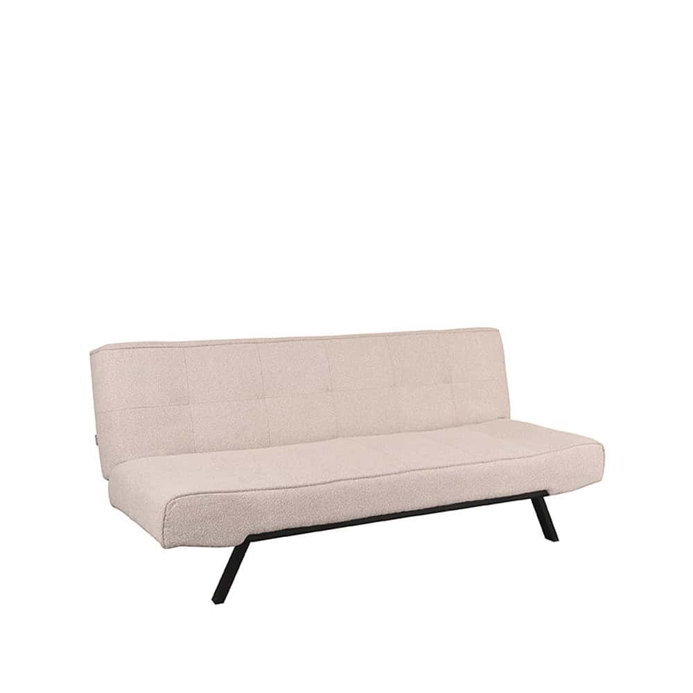 Zachte lichte bank met Scandinavisch ontwerp van Mokana Meubelen, perfect voor moderne woonkamerinrichting en comfortabel loungen.