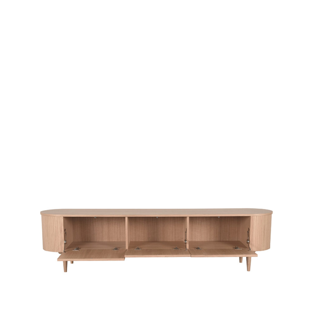 LABEL51 Tv-meubel Oliva - Naturel - Eiken - Tv-Meubel 220 cm