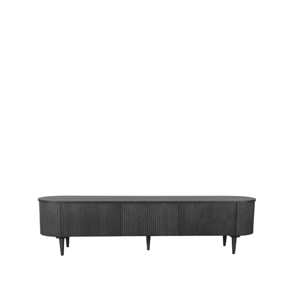 LABEL51 Tv-meubel Oliva - Zwart - Eiken - Tv-Meubel 220 cm