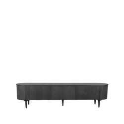 LABEL51 Tv-meubel Oliva - Zwart - Eiken - Tv-Meubel 220 cm