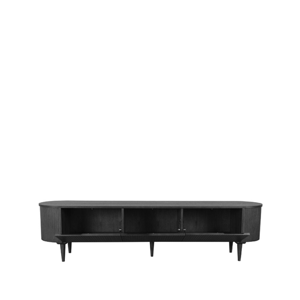 LABEL51 Tv-meubel Oliva - Zwart - Eiken - Tv-Meubel 220 cm