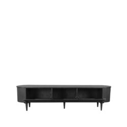 LABEL51 Tv-meubel Oliva - Zwart - Eiken - Tv-Meubel 220 cm
