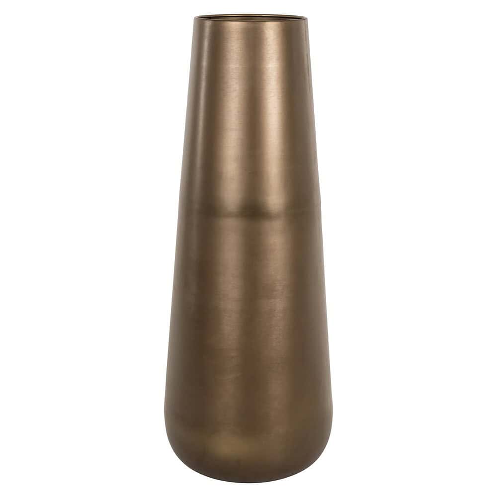 Elegant gouden vaas van Mokana Meubelen, modern en stijlvol decoratief accessoire, perfect voor interieur styling en design.