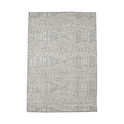 Stijlvolle grijze tapijt met geometrisch patroon, perfect voor een moderne interieur uitstraling.