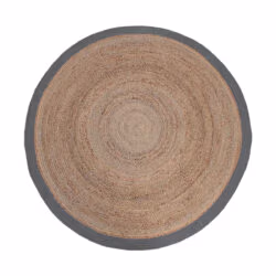 LABEL51 Vloerkleden Jute - Grijs - Jute - 180x180 cm