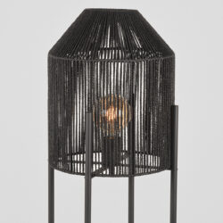 LABEL51 Vloerlamp Ibiza - Zwart - Jute - Vloerlamp