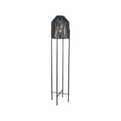 LABEL51 Vloerlamp Ibiza - Zwart - Jute - Vloerlamp