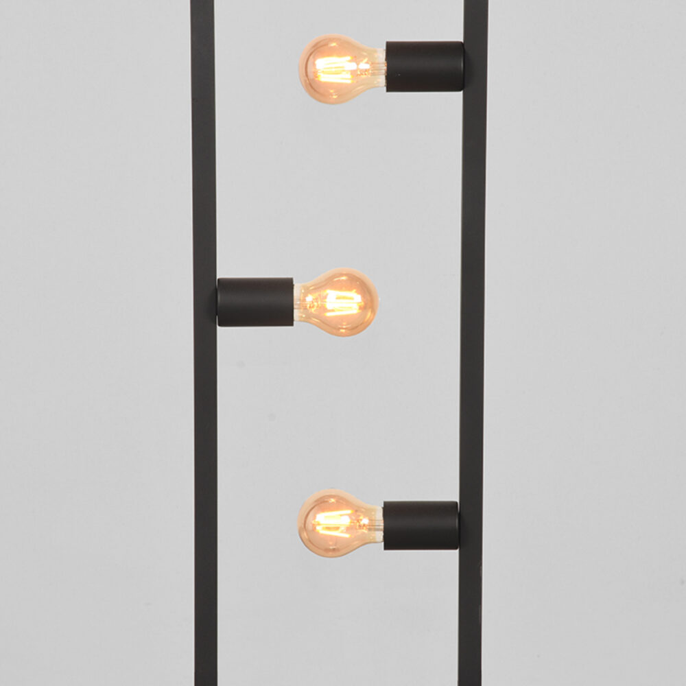 LABEL51 Vloerlamp Quadrato - Zwart - Metaal - Vloerlamp