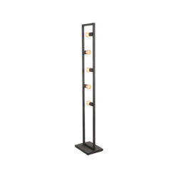 LABEL51 Vloerlamp Quadrato - Zwart - Metaal - Vloerlamp