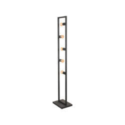 LABEL51 Vloerlamp Quadrato - Zwart - Metaal - Vloerlamp