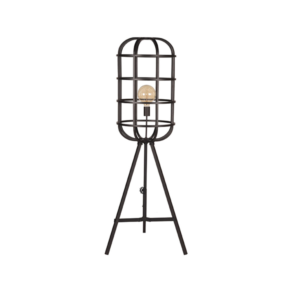 LABEL51 Vloerlamp Twine - Zwart - Metaal