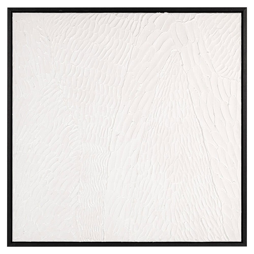 Elegante wit houten wandpaneel met textuurrijk en artistiek design, perfect voor moderne interieurdecoratie.