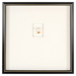 Delicaat gouden sieraden display in een luxe lijst, perfect voor luxe meubels en exclusieve decoratie.