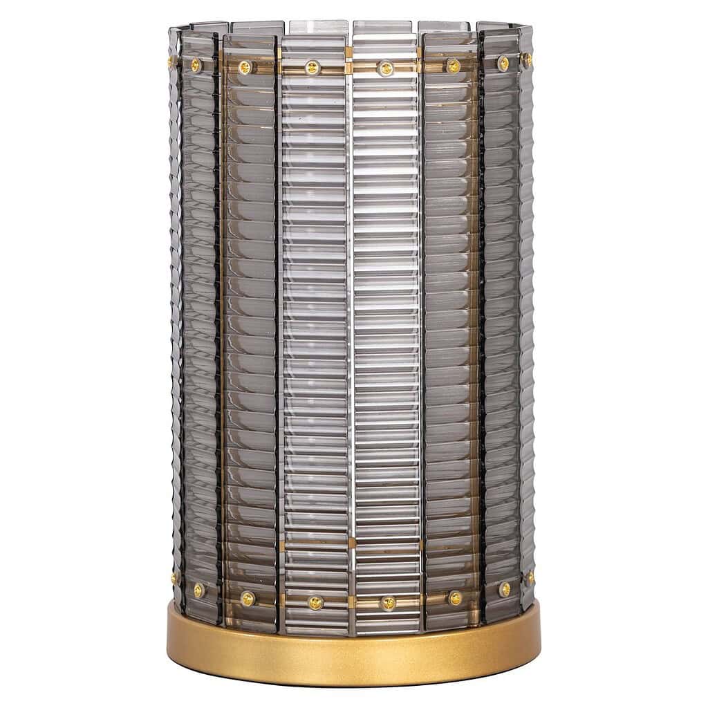 Gouden en zilveren metalen ladeblok met ronde afwerking, modern meubelstuk van Mokana Meubelen, perfect voor een stijlvolle opbergoplossing.