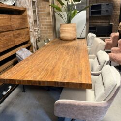 Donny Teakhouten Eettafel Massief 280cm