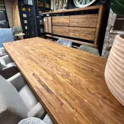 Donny Teakhouten Eettafel Massief 280cm