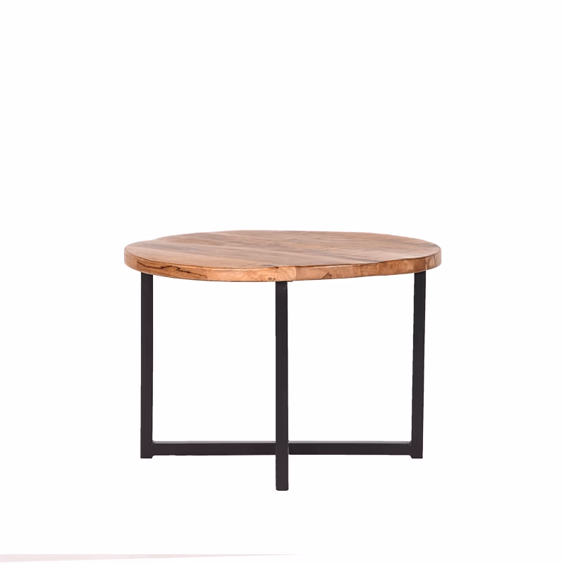 LABEL51 Bijzettafel Dex - Rough - Mangohout - 60 cm