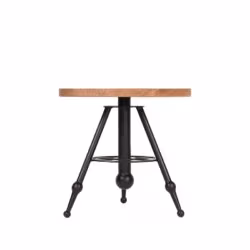 D-MAXX Bijzettafel Solid - Rough - Mangohout - 45 cm - Rond