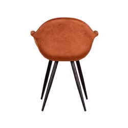 LABEL51 Eetkamerstoel Forli - Rust - Fluweel - Black Frame