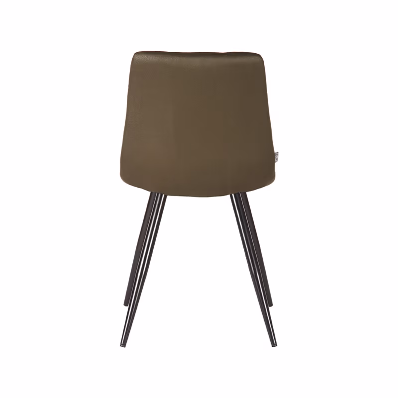 LABEL51 Eetkamerstoel Jay - Army green - Microfiber - Black Frame