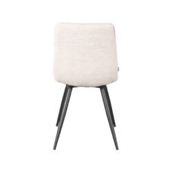 LABEL51 Eetkamerstoel Jelt - Naturel - Boucle - Black Frame