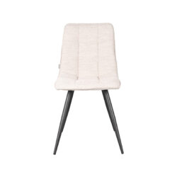 LABEL51 Eetkamerstoel Jelt - Naturel - Boucle - Black Frame