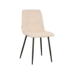 LABEL51 Eetkamerstoel Juul - Zand - Boucle - Black Frame