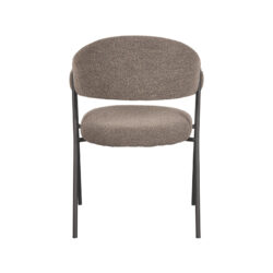 LABEL51 Eetkamerstoel Lowen - Bruin - Boucle - Black Frame