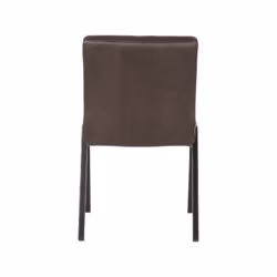 LABEL51 Eetkamerstoel Matz - Antraciet - Microfiber - Black Frame