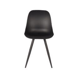 LABEL51 Eetkamerstoel Monza - Zwart - Kunststof - Black Frame
